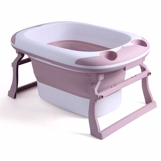 Foldable Baby Kids Bath Tub Portable Folding Plastic Children Newborn Plastic Baby Bathtub 20% off