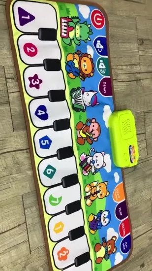 Baby-Musical-Klaviertanz-Spielmatten für den Innenbereich, Tastatur, Lernspielzeug, multifunktionale Musikmatte für Kleinkinder